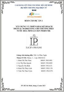 Dự Án 1 Nước Hoa Lucien Perfume