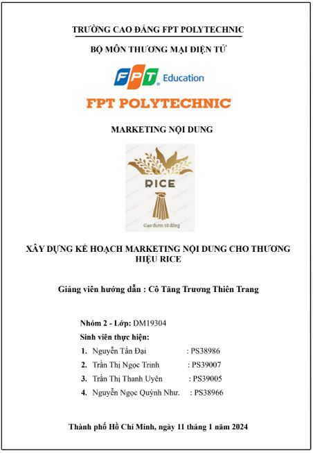Marketing Nội Dung - RICE