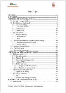 Tài liệu SEO & Marketing trên công cụ tìm kiếm của Nhóm 5